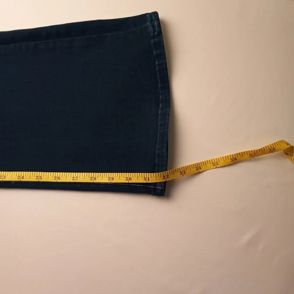 Loft Denim Jeans Size 30/10 The Slim Flare High Rise Dark Wash - Picture 10 of 11